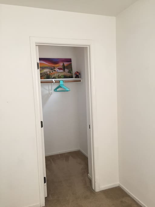 Private walk in closet