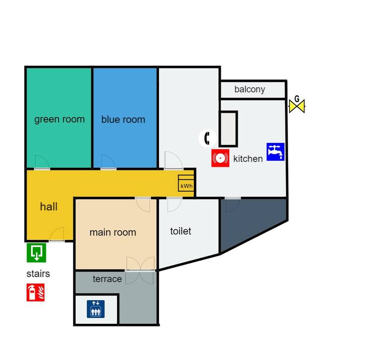 Plano del piso turístico