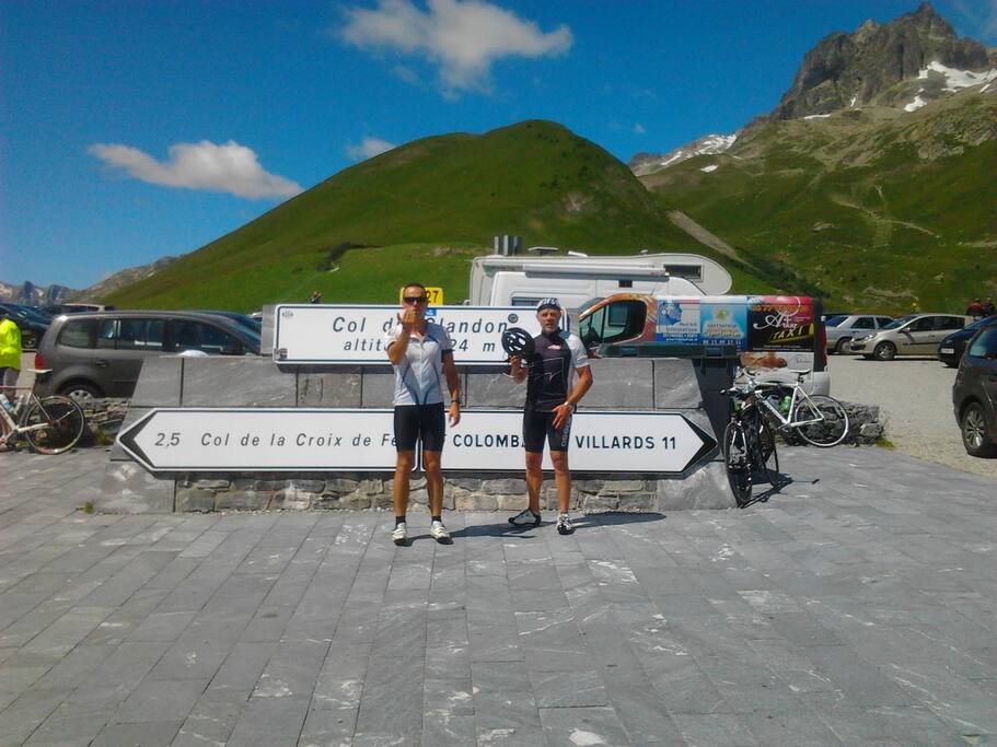 A 60km de la maison le col du glandon a 1924m