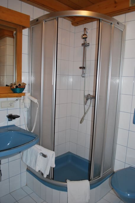 Twin apartment bathroom
