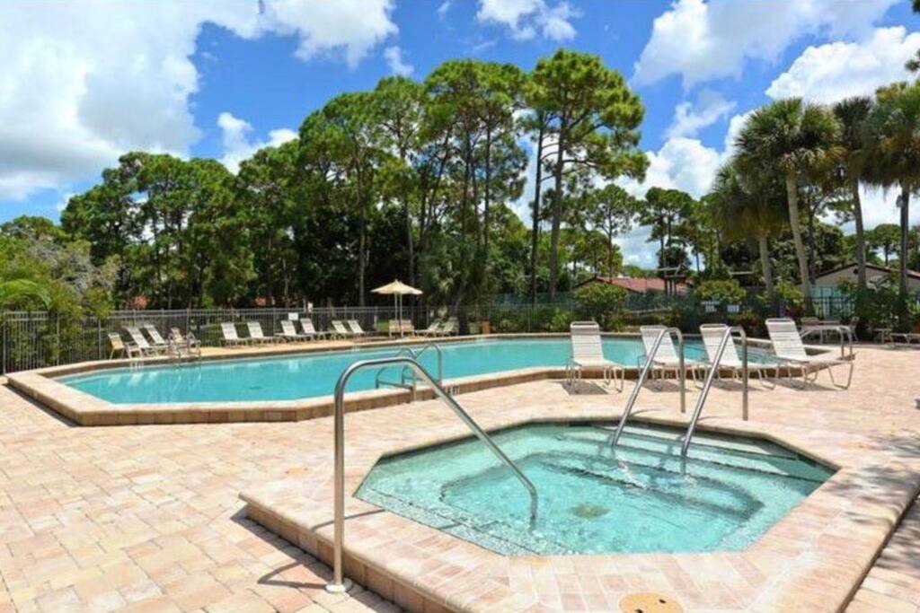 pool and hot tub