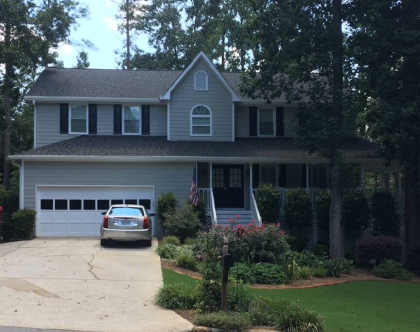 Curb appeal and wraparound front porch for relaxing