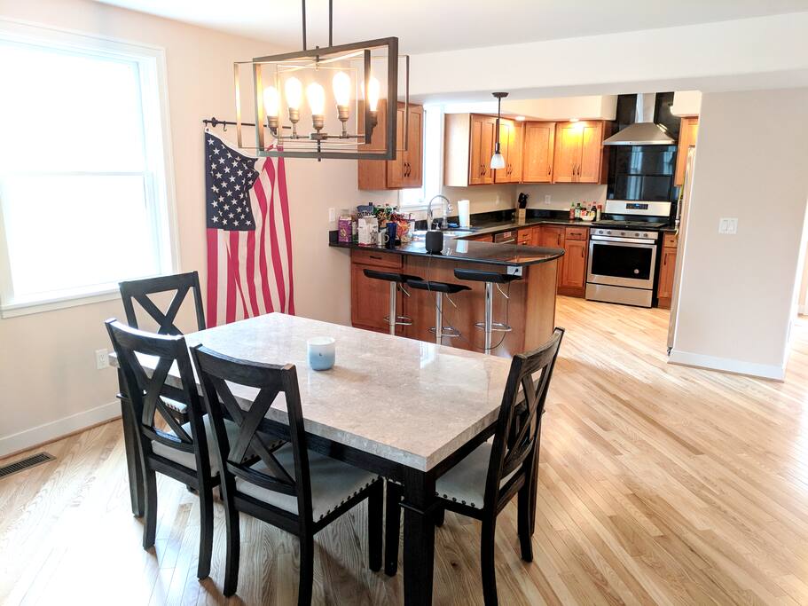 Kitchen and dining room