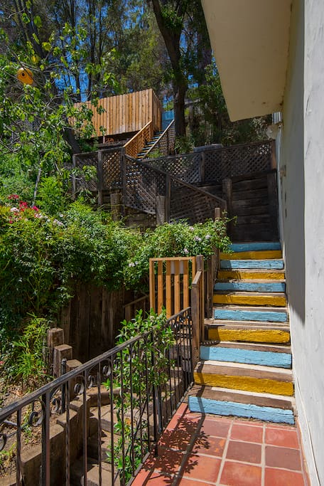 The stairway to Imagine Peace.