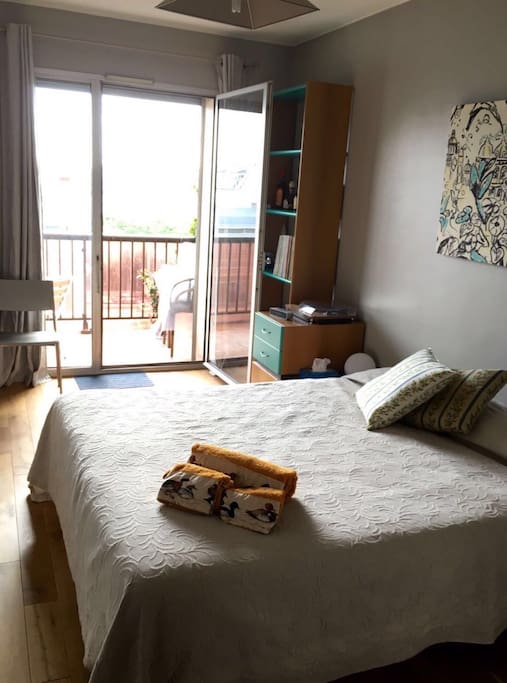 The spacious room