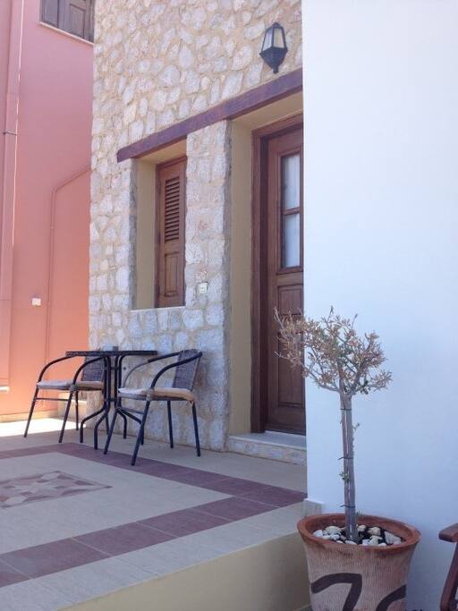 Balcony with outdoor furniture
