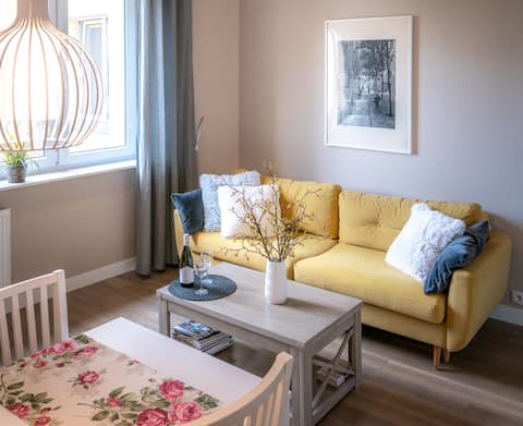 Successful Airbnb property: GRIS - quiet 1BR apartment, AC, Łazienki Park in Mokotów