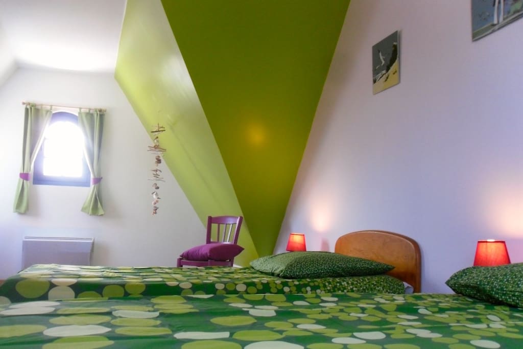 chambre 2 lits 90x190