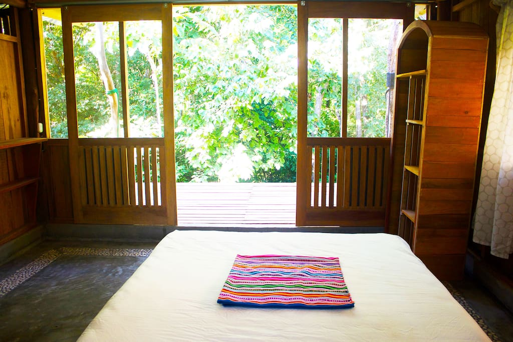 Simple and cozy casita with an outside deck