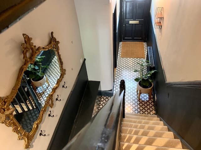 Large stylish house and garden next to station