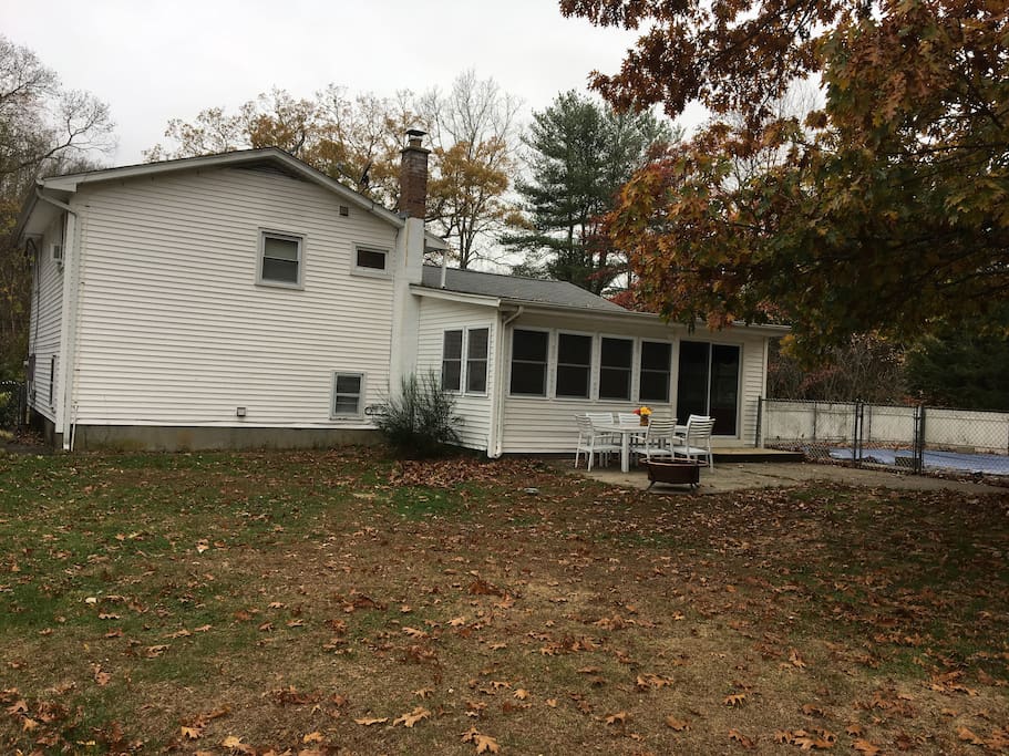 The back view of our home
