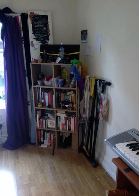 Bookshelves and a radio!