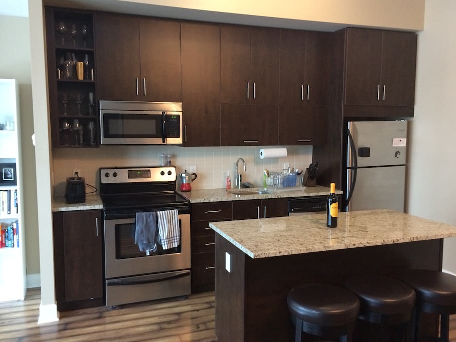 Full sized kitchen with room to cook!