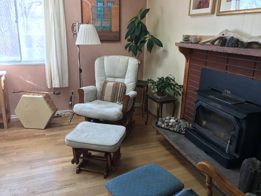 Cozy chairs in living room