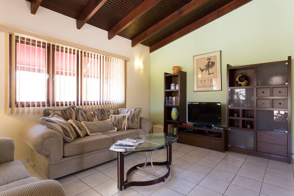 Living Room with Flat Screen TV