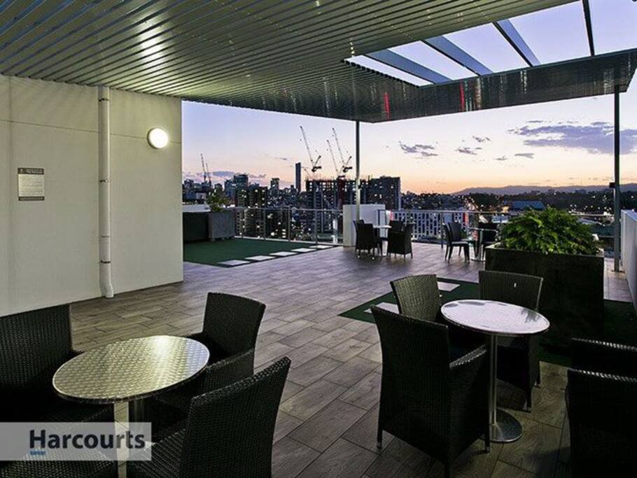 Roof top BBQ area
