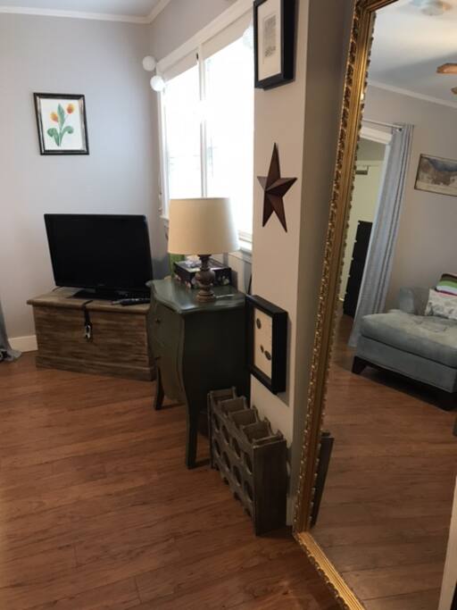 Great natural light and full length mirror