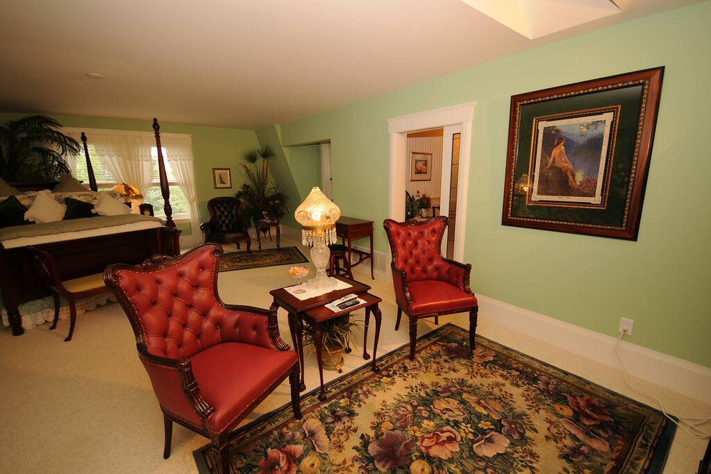 This suite is about 700 square feet and very private