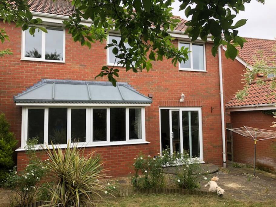 Rear of Property with Garden