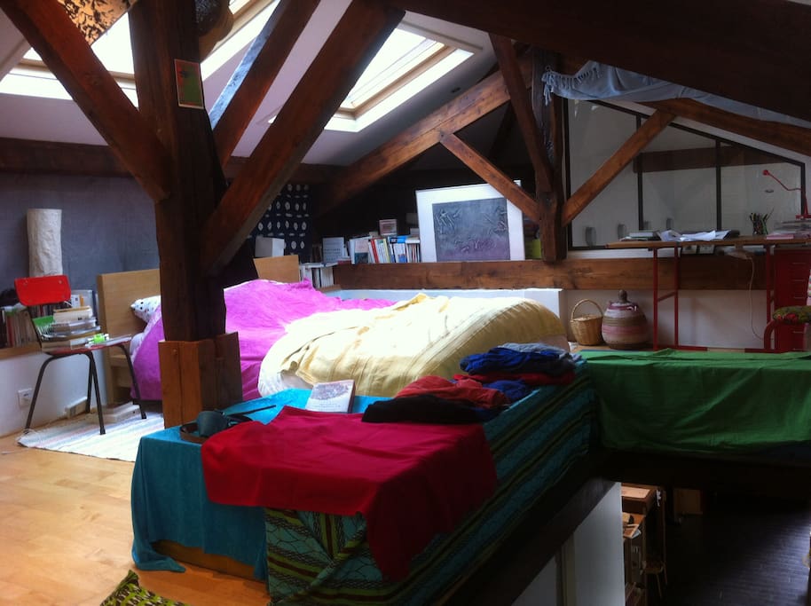 chambre parents en mezzanine