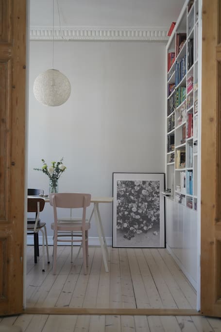 Dining room seen from the living room.