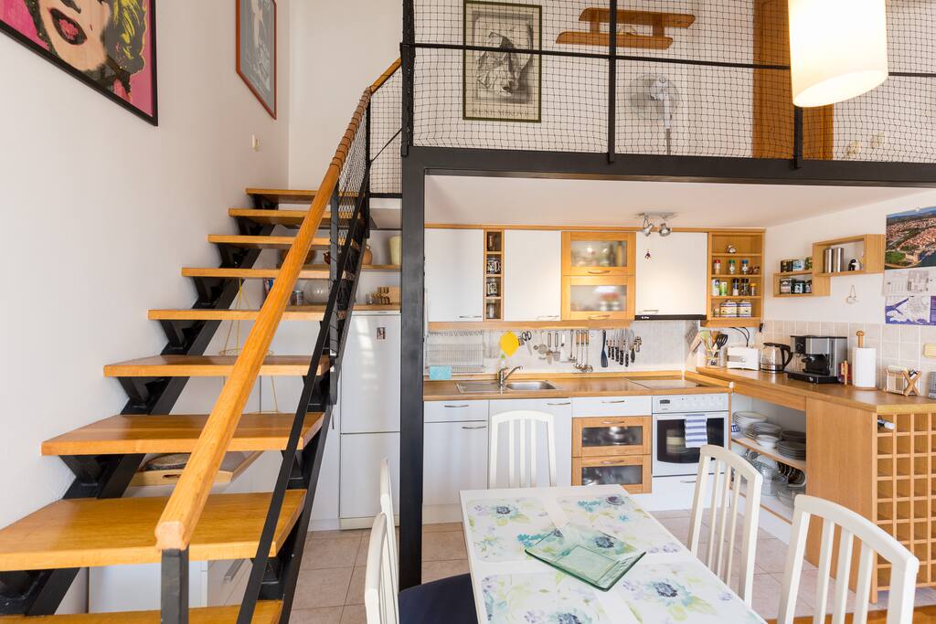 Stairs/Kitchen/Dining