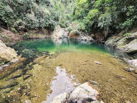 Relax with nature and enjoy waterfalls/river/pool