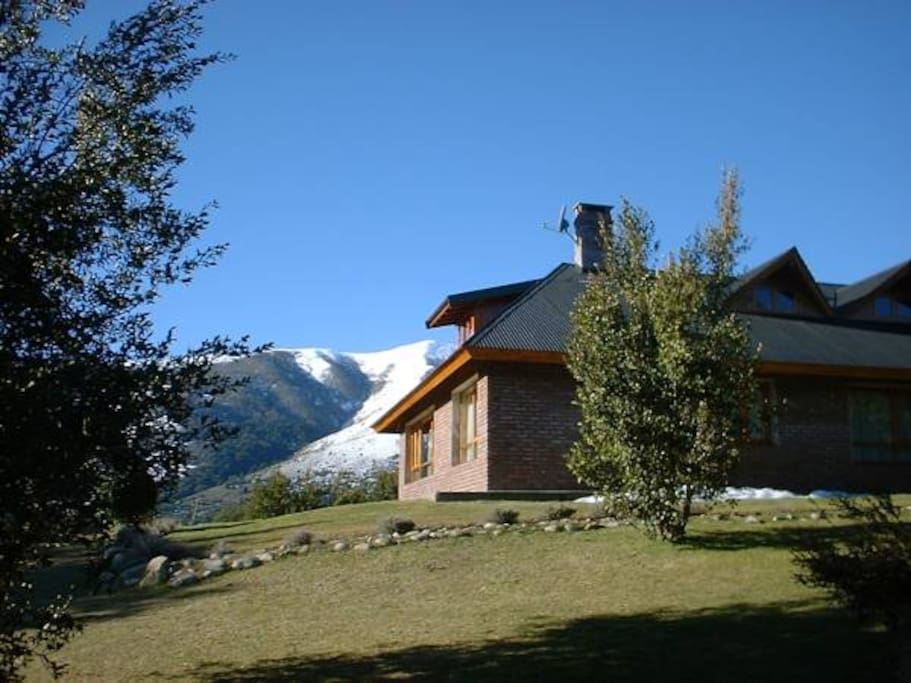 vista lateral de la casa