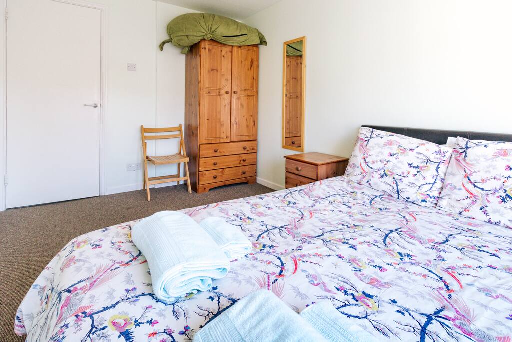Bed and Wardrobe