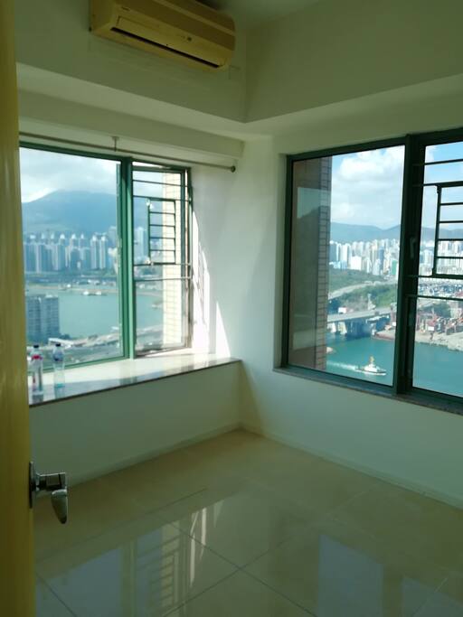 Waking up to sunlight and in the evening an amazing view