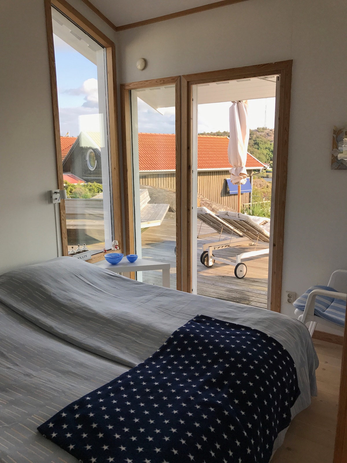 Chambre n ° 4 avec accès direct sur la terrasse