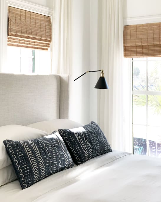 Choose between soft down filled pillows or a firmer down alternative choice.