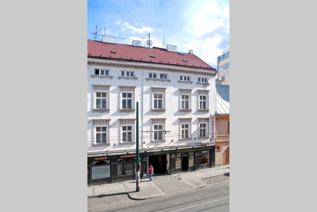 Front side of the building
