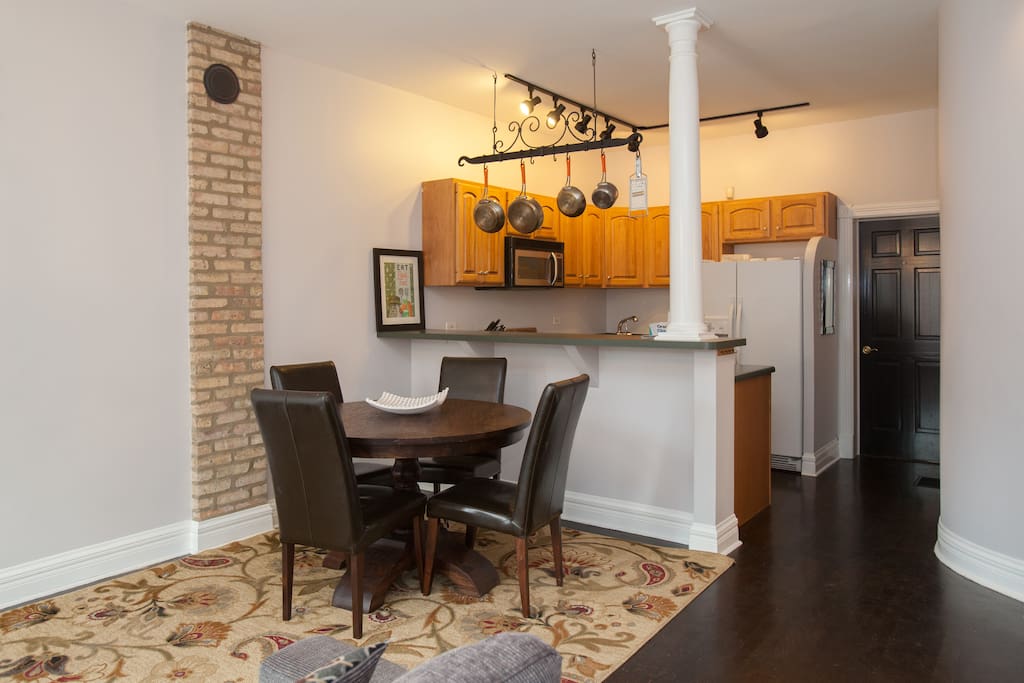 dining and kitchen apt 1