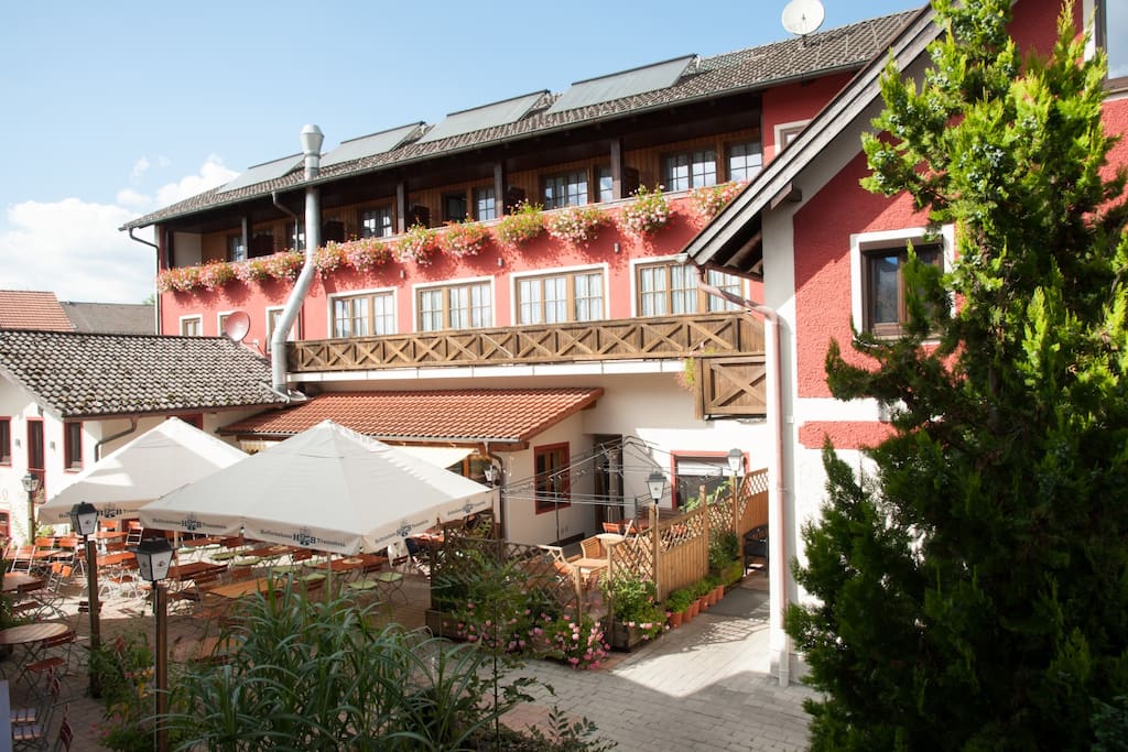 Sonnenterasse des Cafe Schwaigers
