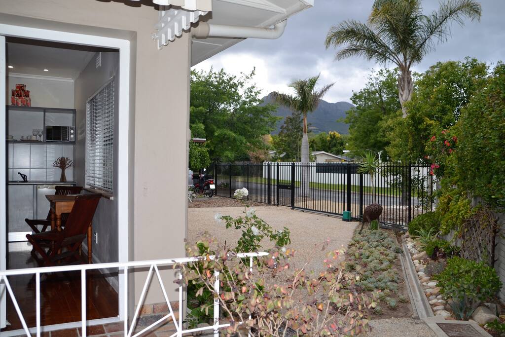 Entrace and parking area