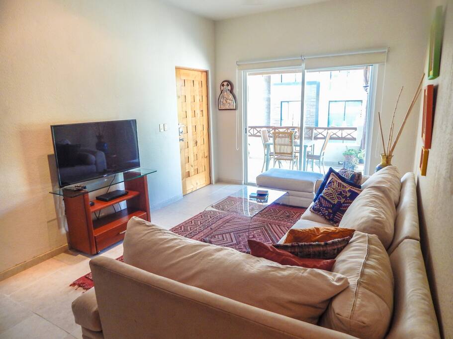 Sala con acceso a terraza