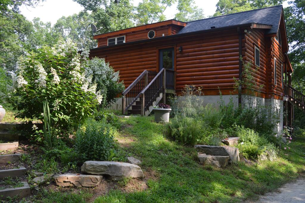 The front of the Chalet in Summer
