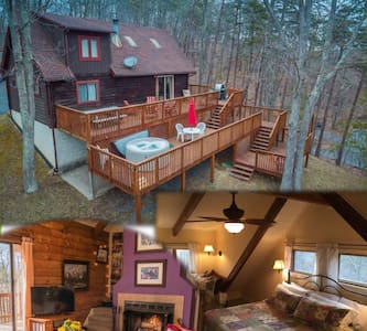 Horizon Hill - Log Cabin w/Hot Tub & Views!