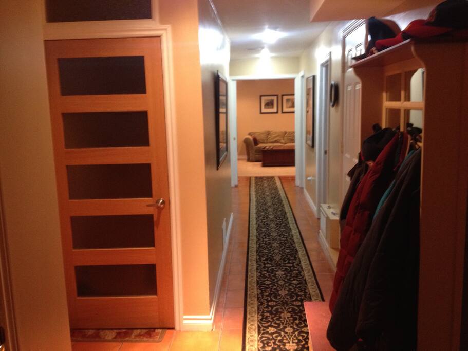 Hallway entrance from door.