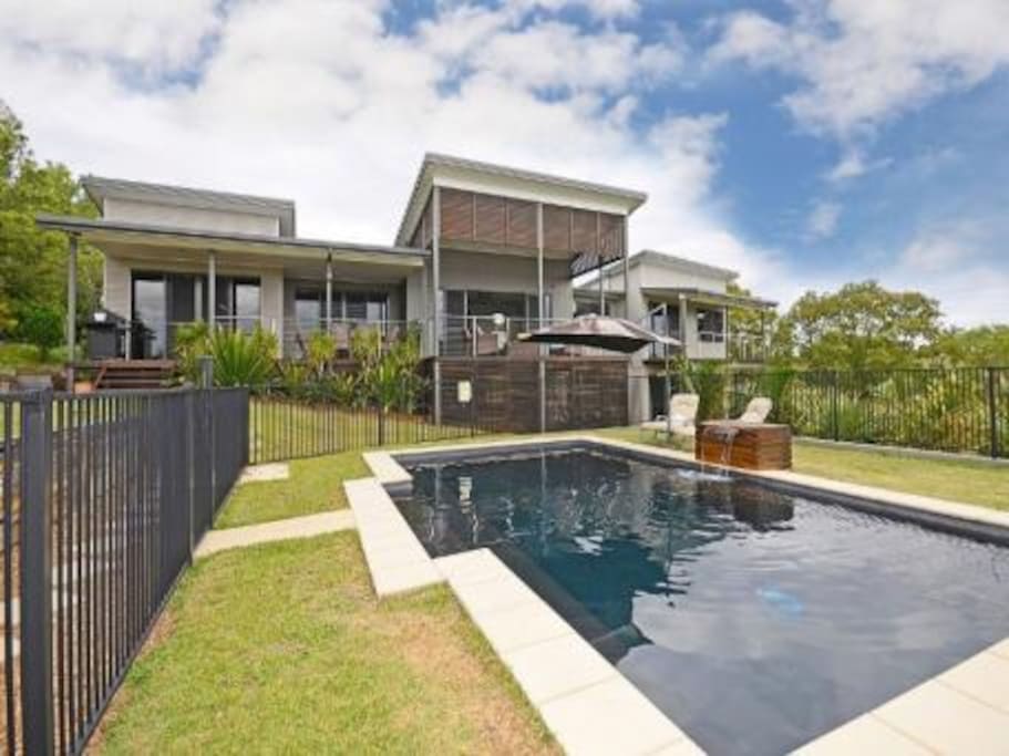 Pool and front of house