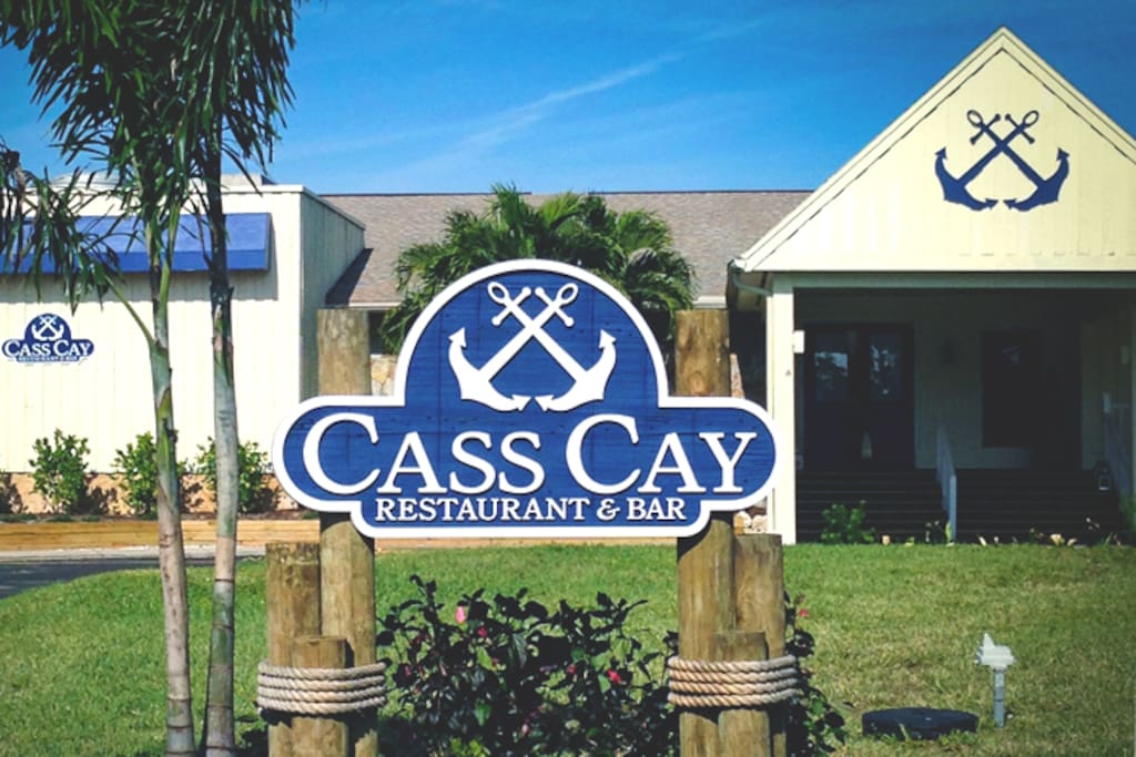 Located within the Burnt Store Community is waterfront Cass Cay Restaurant specializing in steak and seafood cuisine.