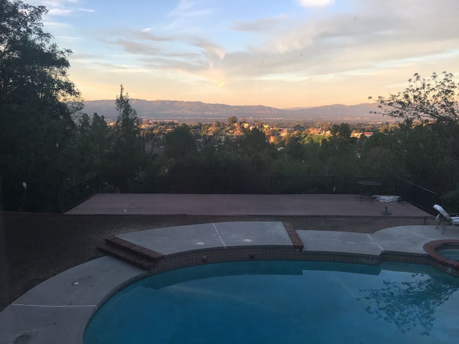 Backyard with 180 degrees view