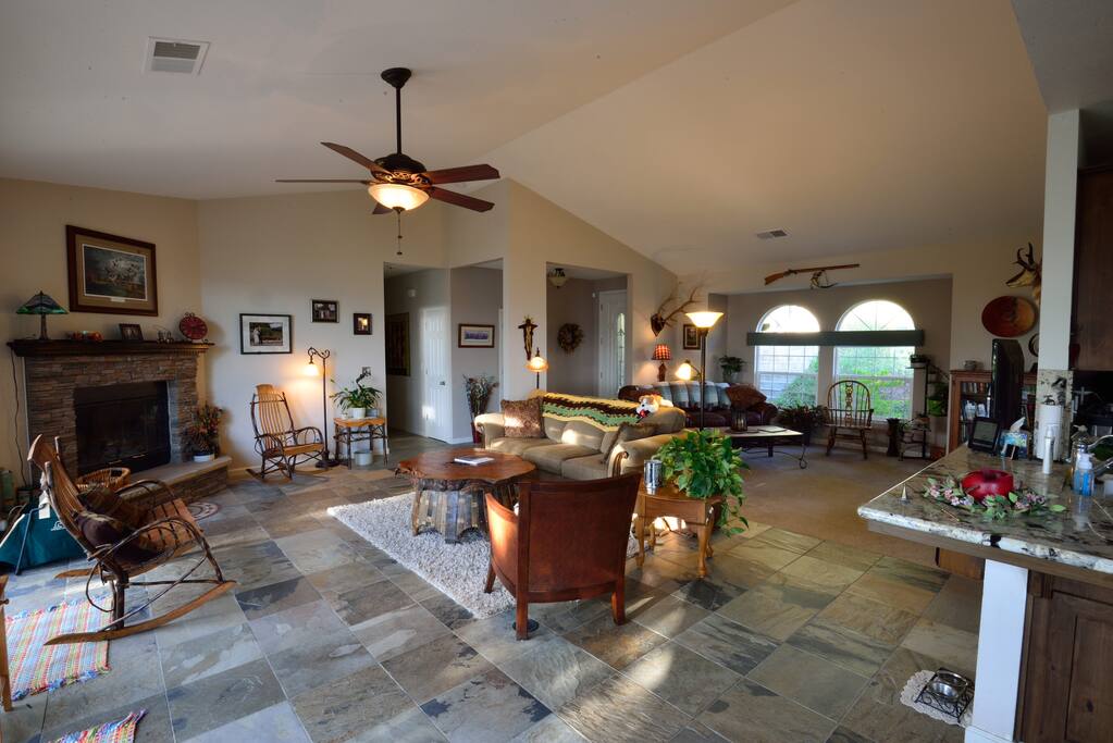 Our living room is your living room.
