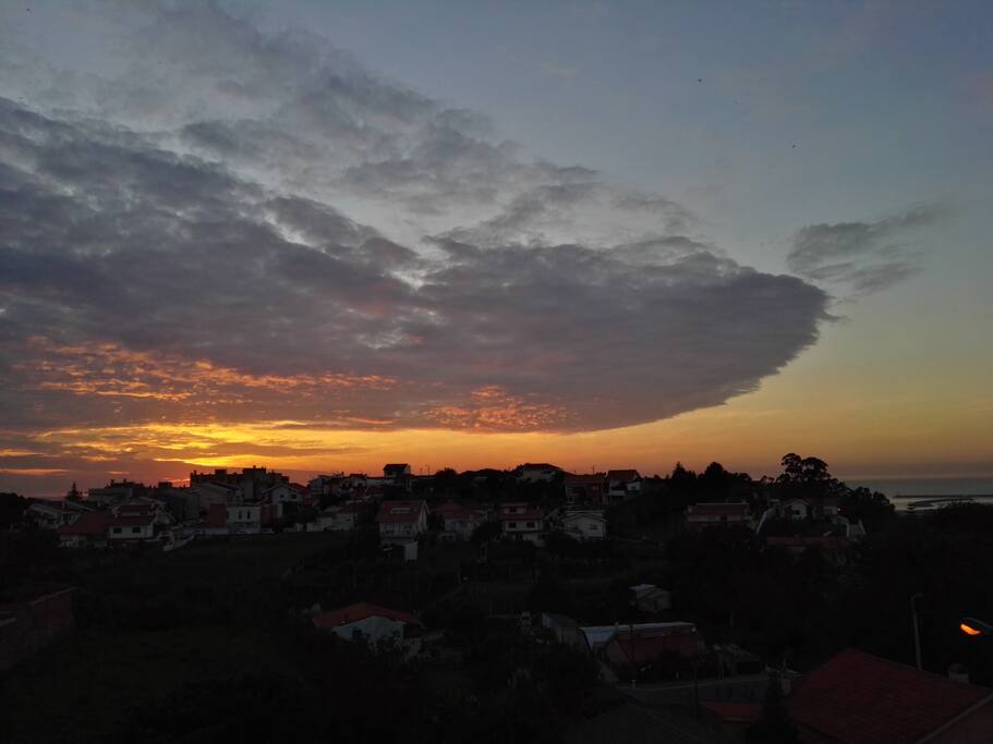 Evening sky in october