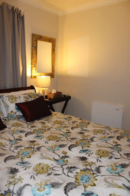 cosy with warm wall panel heater for the winter