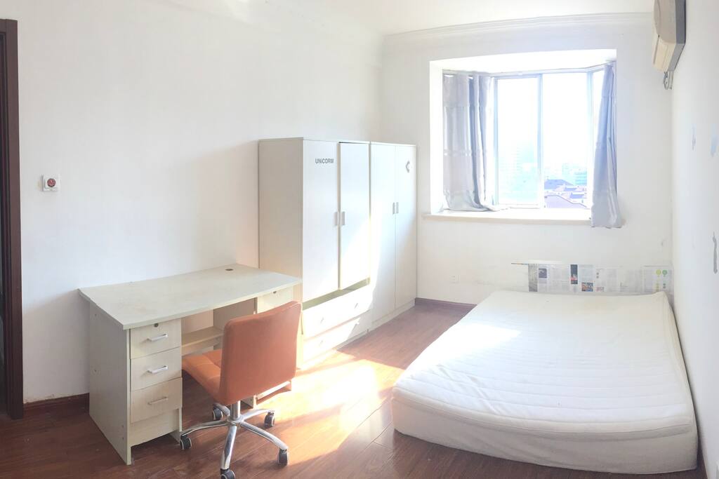 South-facing bedroom