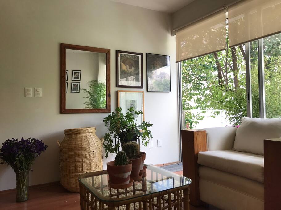 La sala vista desde el sofá