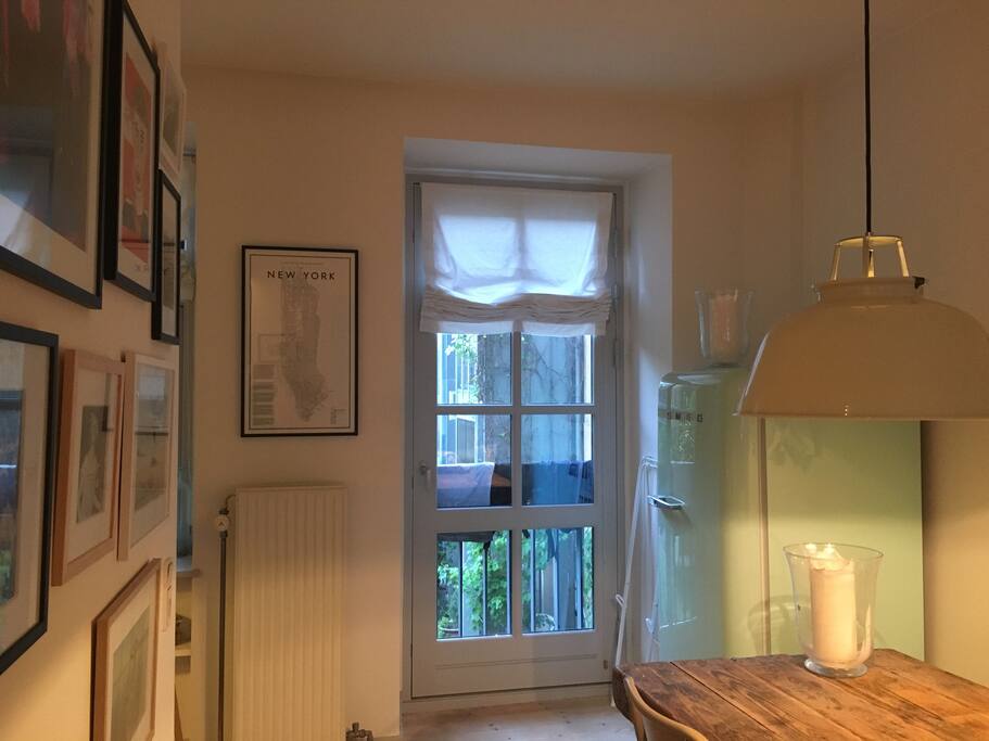 Eating Area & French Balcony