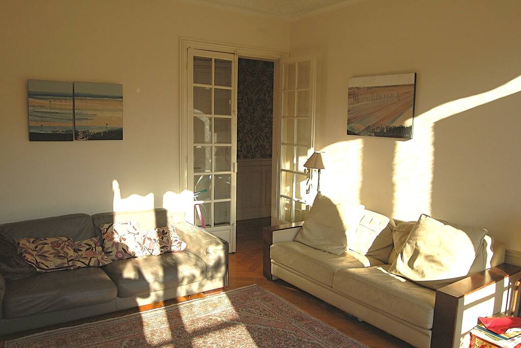 Two comfy sofas in the living room to chill, listen to the music or to watch the cable TV (oct 2018)